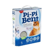 Pi-Pi-Bent Deluxe наполнитель минеральный комкующийся Хлопок, 5 кг