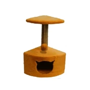Amigo домик-когтеточка угловой с лежанкой малый, 33*33*h62 см