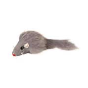 Уют игрушка для кошек Мышь-погремушка натуральный мех, 5 см (25)