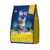Brit Premium Adult корм для взрослых кошек с лососем