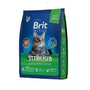 Brit Premium Sterilised корм для стерилизованных кошек с курицей