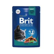 Brit Premium корм для кошек Утка в соусе, 85 г