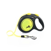 Flexi Neon M рулетка для собак желтая до 25кг лента, 5 м