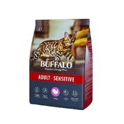 Mr Buffalo Sensitive корм для кошек с чувствуительным пищеварением Индейка