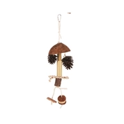 Fauna INT игрушка для птиц Забава с шишками, 53 см