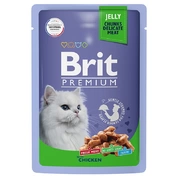 Brit Premium корм для кошек Цыпленок желе, 85 г