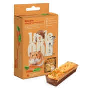 Little One лакомство для грызунов Бисквит с морковью и шпинатом, 35 г