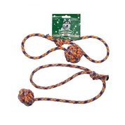 Сибирский Пес игрушка для собак Мяч канатный с ручкой цв.веревка, d10мм