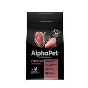 AlphaPet корм для стерилизованных кошек Утка/индейка