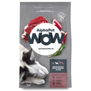 AlphaPet Wow корм для собак средних пород Говядина/сердце