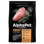 AlphaPet корм для собак мелких пород Индейка/рис