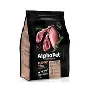 AlphaPet корм для щенков и беременных собак мелких пород Ягненок/индейка