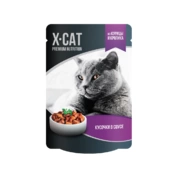 X-Cat корм для кошек Курица/кролик соус, 85 г