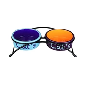 Trixie керамические миски для кошек на подставке, 0,3мл*2