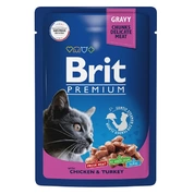 Brit Premium корм для кошек Треска желе, 85 г