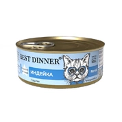 Best Dinner Renal корм для кошек Индейка/рис паштет