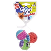 GiGwi игрушка для собак Три мяча с пищалкой, 4 см