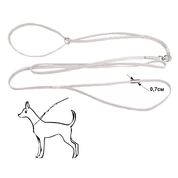 Дарэлл ринговка шнур для собак белая 7 мм с кольцом