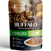 Mr.Buffalo корм для стерилизованных кошек Ягненок в соусе, 85 г