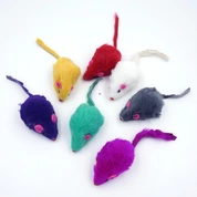 Nunbell игрушка для кошек Мышки натуральный мех, 3 шт