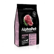 AlphaPet корм для щенков с 6мес.и беременных собак крупных пород Говядина/рис
