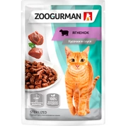 Зоогурман корм для кошек чувствительное пищеварение Ягненок в соусе, 85 г