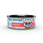 Best Dinner Vet Profi консерва для кошек Gastrointestinal Индейка паштет, 100 г