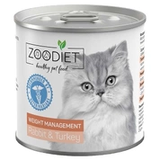 Четвероногий Гурман Zoodiet Weight Management конс для кошек Кролик/индейка, 240 г