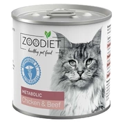 Четвероногий Гурман Zoodiet Metabolic конс для кошек Курица/говядина, 240 г