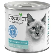 Четвероногий Гурман Zoodiet Food Sensitivities конс для кошек Телятина/сердце, 240 г