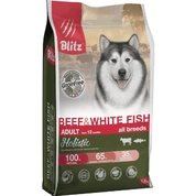 Blitz Holistic корм для взрослых собак всех пород Говядина/рыба