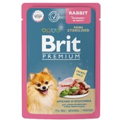 Brit Premium корм для миниатюрных пород Кролик с брусникой, 85 г