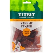 TitBit Утиные грудки для собак мини пород 70 г