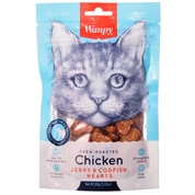 Wanpy лакомство «сердечки» из курицы с треской, 80 г
