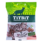 TitBit лакомство для кошек Хрустящие подушечки с паштетом из кролика с сыром, 30 г
