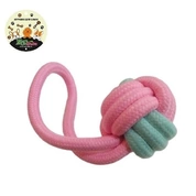 ZooM игрушка для собак грейфер Мяч плетеный с петлей, 18 см