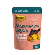 Мнямс для собак Максимум вкуса Говядина/морковь рагу, 85 г