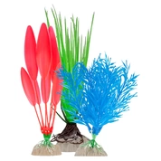 GloFish Набор растение искусственное, 3шт (ассортимент)