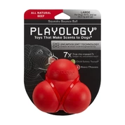 Playology жевательный тройной мяч для собак средних и крупных пород с пищалкой и ароматом