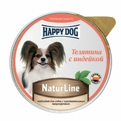 Happy Dog Natur Line консервы д/собак Индейка паштет, 125г