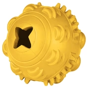 Mr.Kranch игрушка для собак Мяч с ароматом мороженого, 8 см, желтый