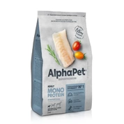 AlphaPet Monoprotein корм для собак мелких пород Белая рыба