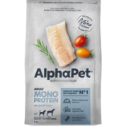 AlphaPet Monoprotein корм для собак средних и крупных пород Белая рыба