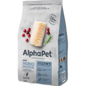 AlphaPet Monoprotein для кошек Белая рыба