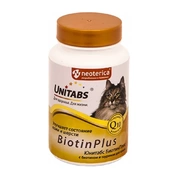 Unitabs Biotin Plus витамины для кошек, 200 таб