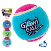 GiGwi игрушка для собак Мяч с пищалкой тенисный, 8 см 3шт