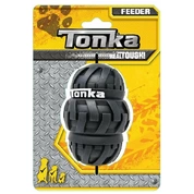 Tonka прочная игрушка для собак под лакомства мяч тройной, 10,2 см черная