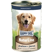 Happy Dog Natur Line консервы д/собак Ягненок/Индейка паштет, 410г