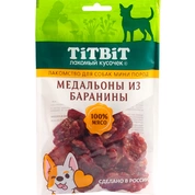 TitBit Медальоны из баранины для собак мини пород, 100 г