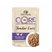Wellness Core корм для кошек Утка/индейка кусочки в соусе, 85 г